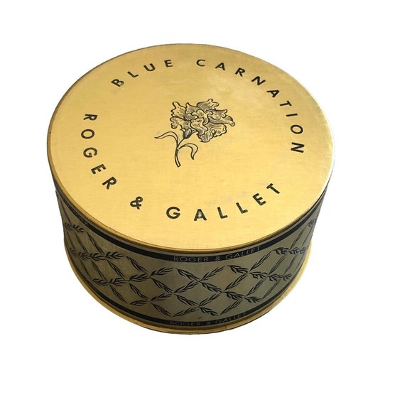 ROGER & GALLET Blue Carnation AftaBath Dusting Powder 6oz NEW RARE Vintage - Picture 7 of 7